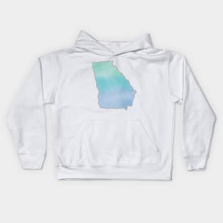 Watercolor Georgia Kids Hoodie